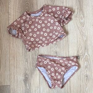 Mebie baby daisy bathing suit - 3T